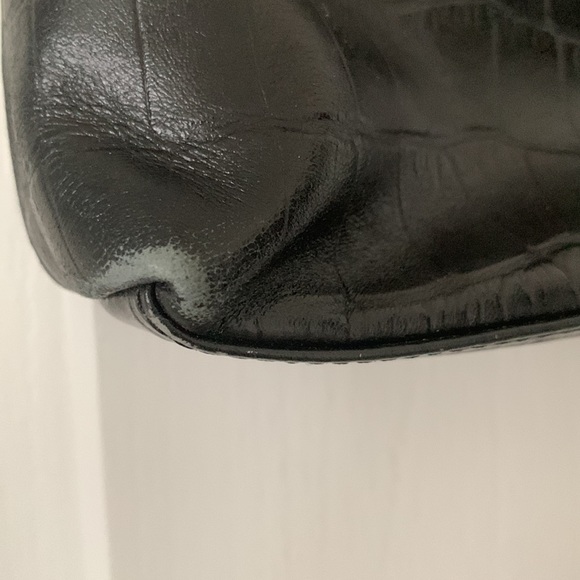 BANANA REPUBLIC Factory Leather Croc Print Shoulder Bag - Picture 9 of 16